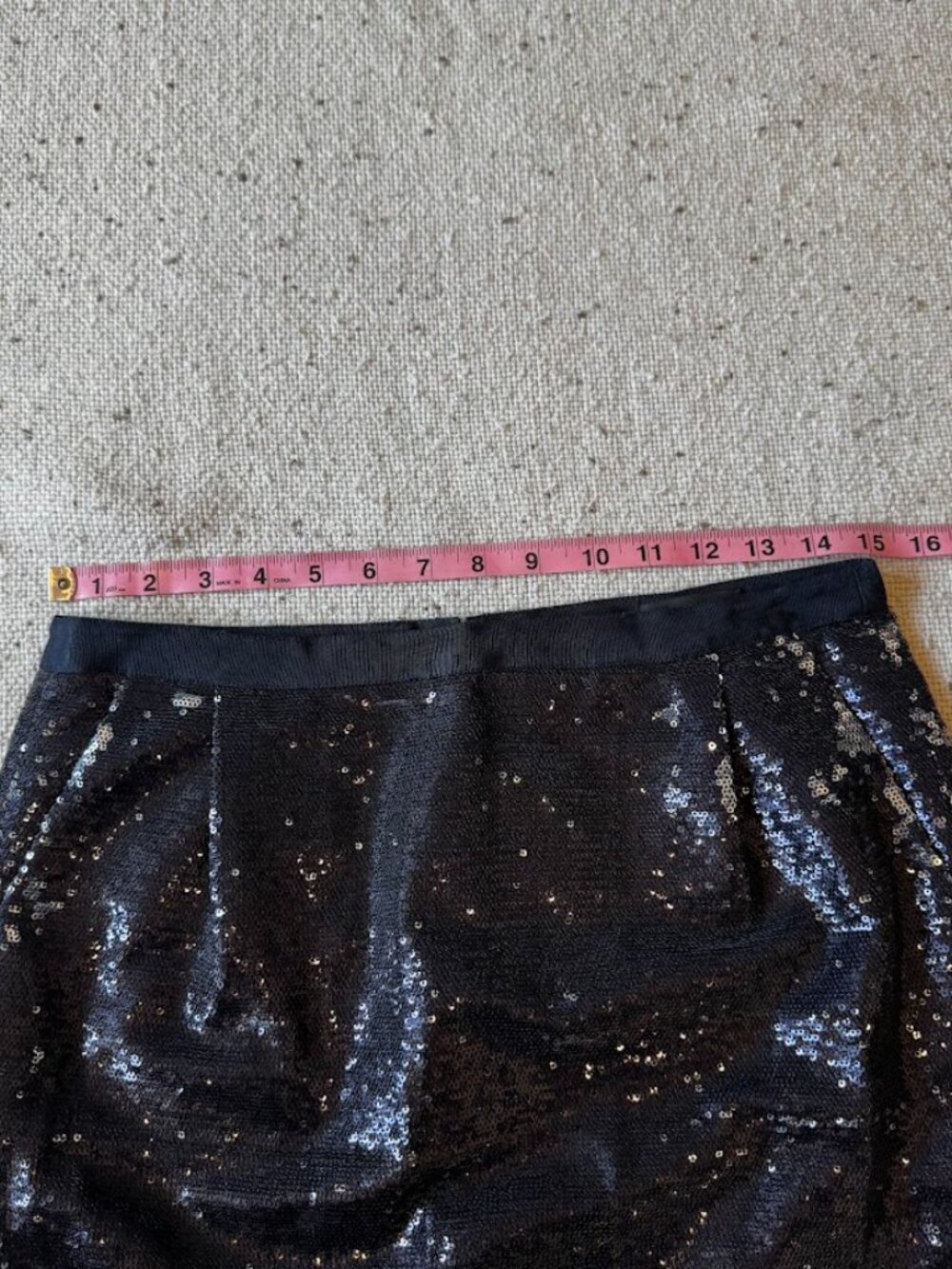 J.Crew Navy Sequin Mini Skirt Size 2 Holiday Party Cocktail Sparkle - Picture 5 of 6